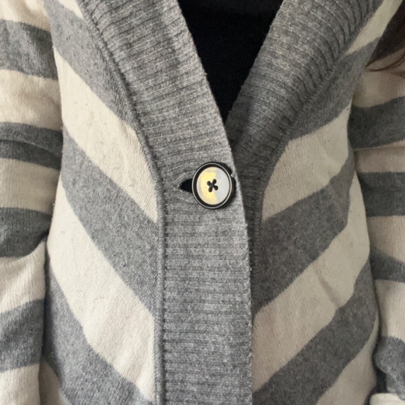 Banana Republic - Striped Lambswool Cardigan: Women's Size M - Picture 3 of 9